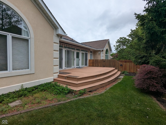 9640 Bramblewood Way, Carmel, IN 46032 - view of yard featuring a deck