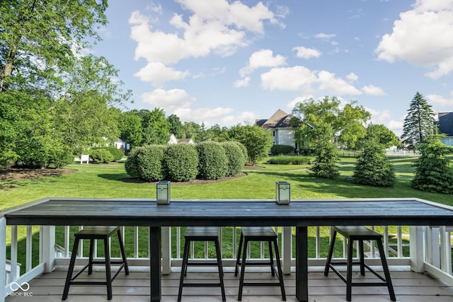 4956 Waterside Cir, Carmel, IN 46033 - dock area with a yard