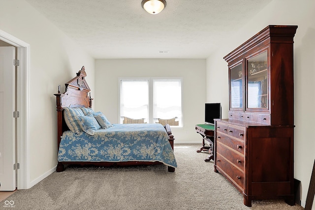 49 Manchester Dr, Trafalgar, IN 46181 - bedroom with carpet, baseboards, and a textured ceiling