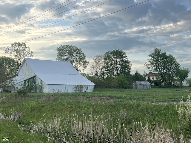 1345 E County Road 300 S, New Castle, IN 47362 - view of yard featuring an outdoor structure and a barn