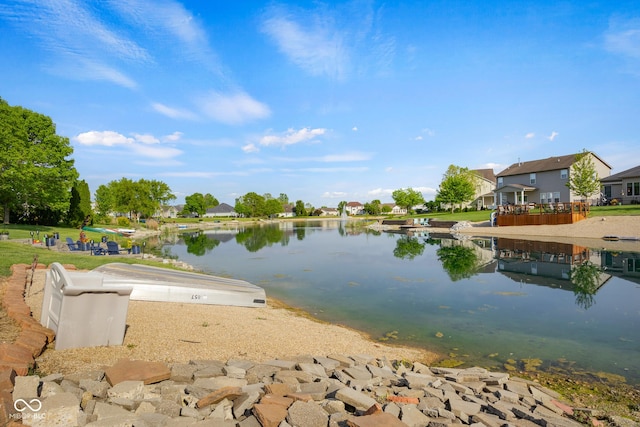 water view featuring nearby suburban area