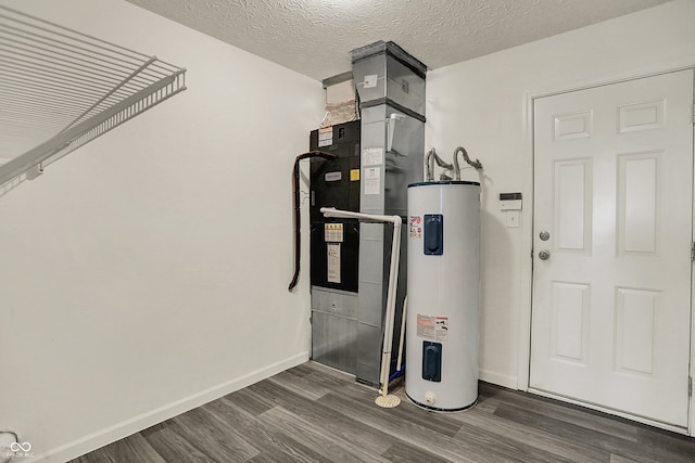 7156 Chemistry Ct, Indianapolis, IN 46239 - utility room with electric water heater and heating unit