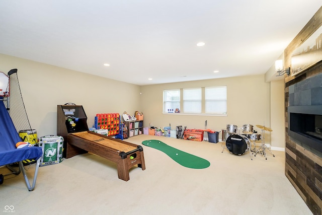 14003 Grannan Ln, Carmel, IN 46074 - playroom with carpet floors and recessed lighting