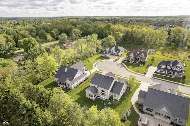 14003 Grannan Ln, Carmel, IN 46074 - aerial view of residential area with a heavily wooded area