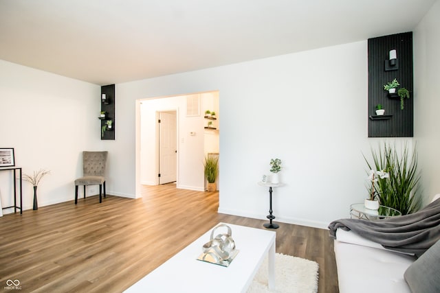 648 Market St, Hope, IN 47246 - living room featuring wood finished floors and baseboards
