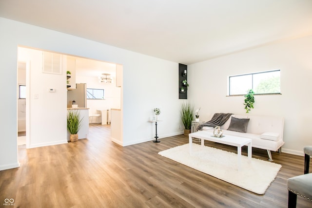 648 Market St, Hope, IN 47246 - sitting room with light wood-type flooring and baseboards