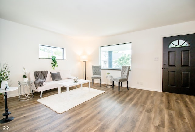 648 Market St, Hope, IN 47246 - foyer with wood finished floors and baseboards