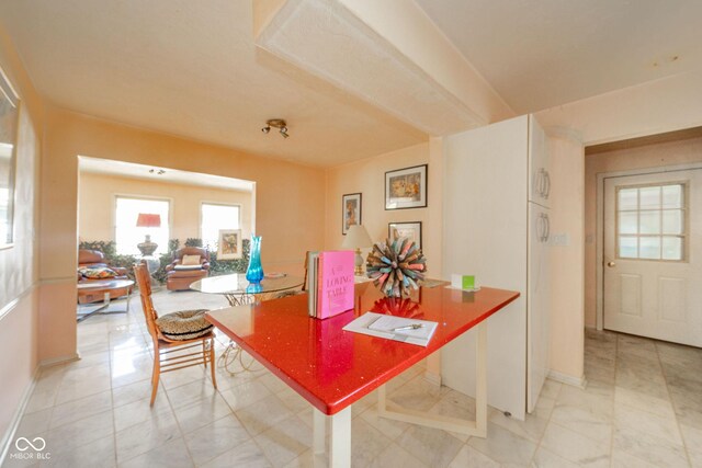 dining area with baseboards