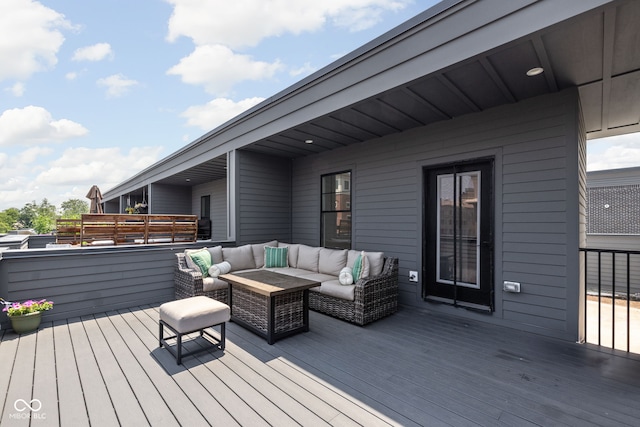 127 Monon Green Blvd, Carmel, IN 46032 - deck with an outdoor living space