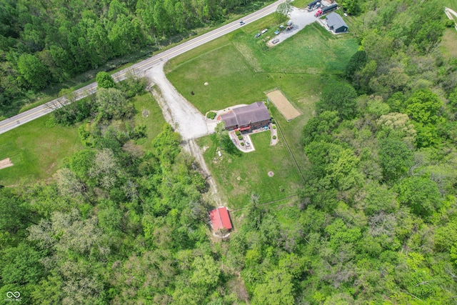 aerial view of property's location