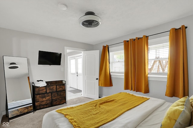 bedroom featuring carpet flooring