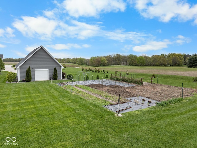 629 Perry Ln, West Lafayette, IN 47906 - view of grassy yard with a detached garage