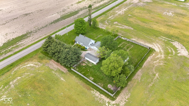 aerial overview of property's location featuring rural landscape