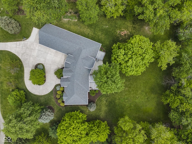 view from above of property