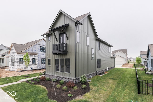 17346 Newton Main St, Westfield, IN 46074 - view of property exterior featuring board and batten siding and a balcony