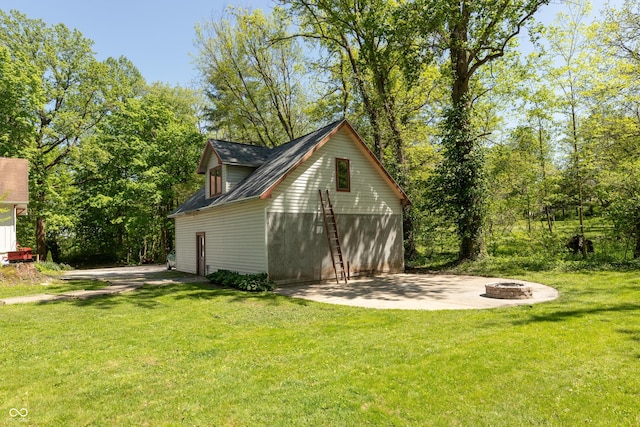 455 E Main St, Danville, IN 46122 - view of outdoor structure featuring an outdoor fire pit