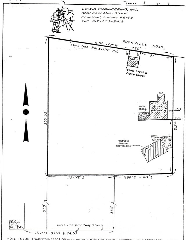 455 E Main St, Danville, IN 46122 - survey map / technical document