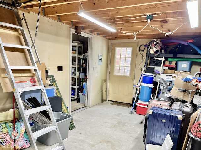 view of basement