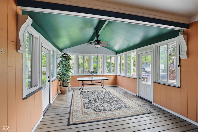 6825 Farmleigh Dr, Indianapolis, IN 46220 - sunroom with hardwood / wood-style floors and wooden walls