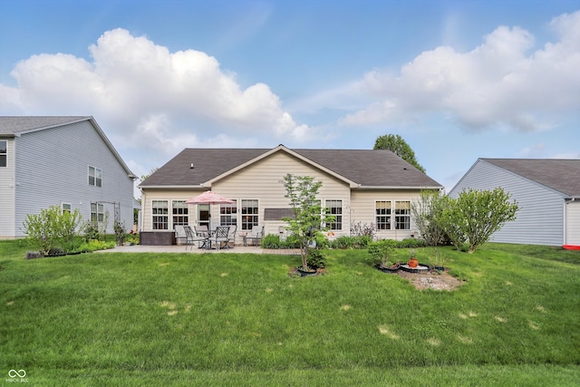1663 Sweetgum Dr, Greenwood, IN 46143 - rear view of property with a patio area and a yard