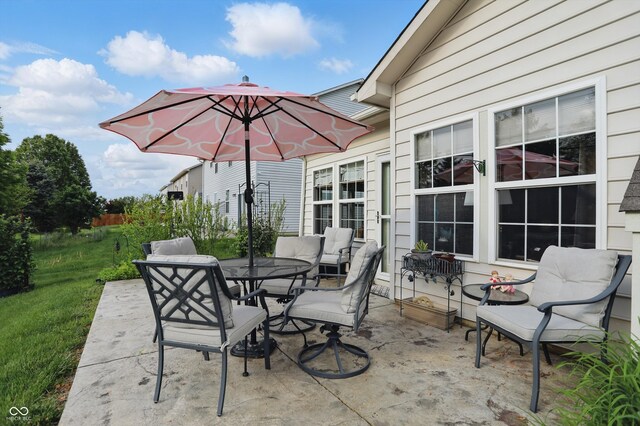 1663 Sweetgum Dr, Greenwood, IN 46143 - view of patio / terrace featuring outdoor dining space