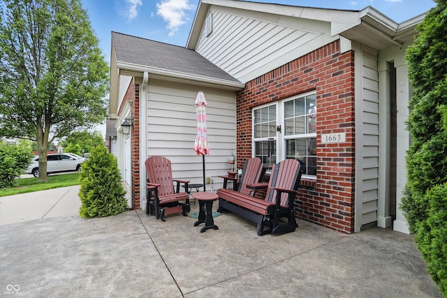 1663 Sweetgum Dr, Greenwood, IN 46143 - view of patio with french doors