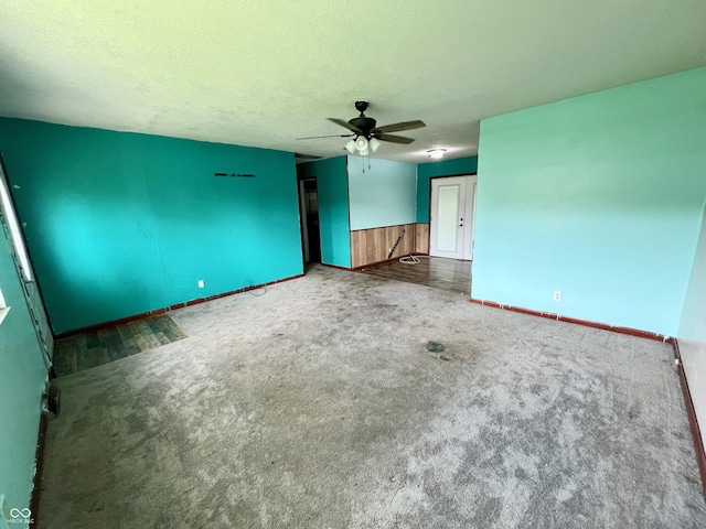 206 Windemere Rd, West Terre Haute, IN 47885 - carpeted spare room with ceiling fan and baseboards