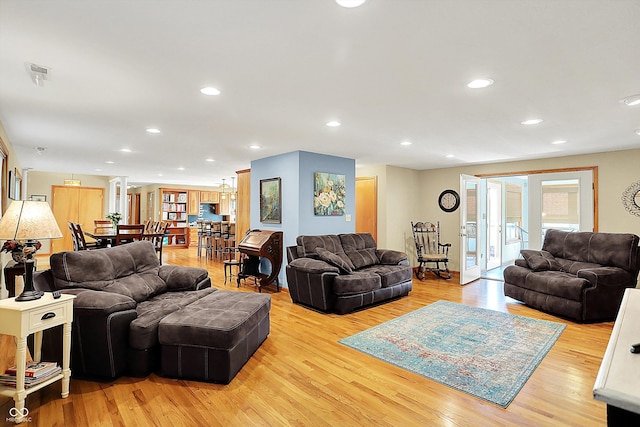 2769 S 800 W, Indianapolis, IN 46239 - living area featuring plenty of natural light, light wood finished floors, and recessed lighting