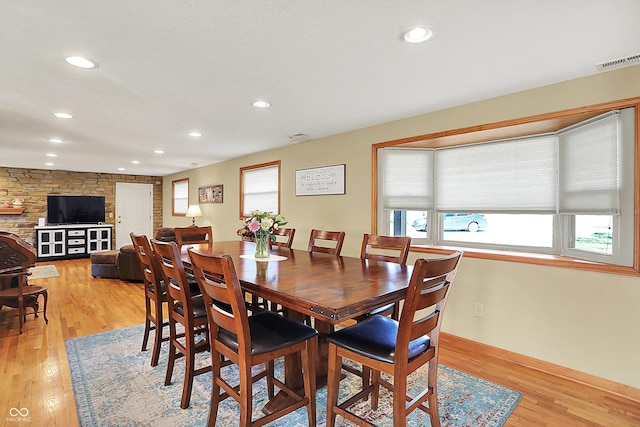 2769 S 800 W, Indianapolis, IN 46239 - dining space featuring plenty of natural light, light wood-style flooring, and recessed lighting