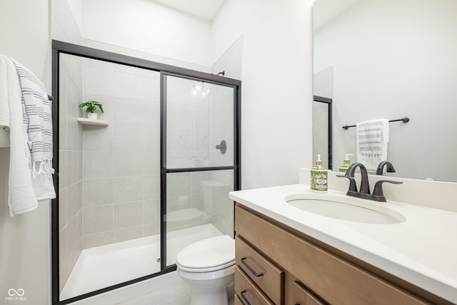 15792 Wiseman Dr, Fishers, IN 46040 - bathroom with a shower stall, toilet, and vanity