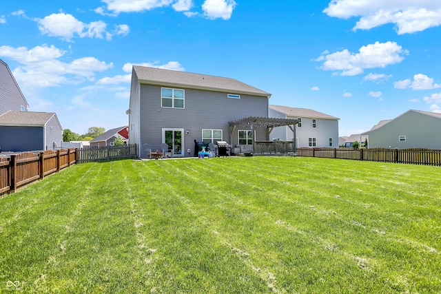 4032 Stubbington Ln, Indianapolis, IN 46239 - back of property with a pergola