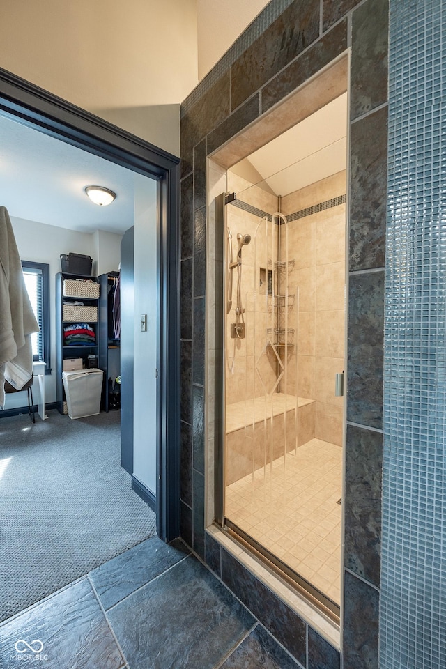 4890 Benthaven Dr E, Bargersville, IN 46106 - full bathroom with a stall shower