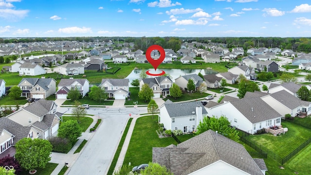 aerial perspective of suburban area