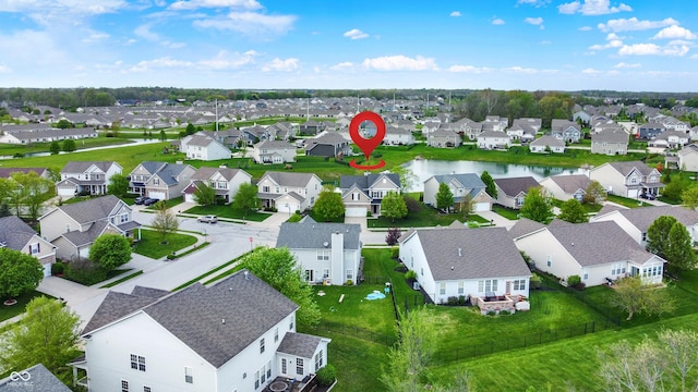 aerial perspective of suburban area