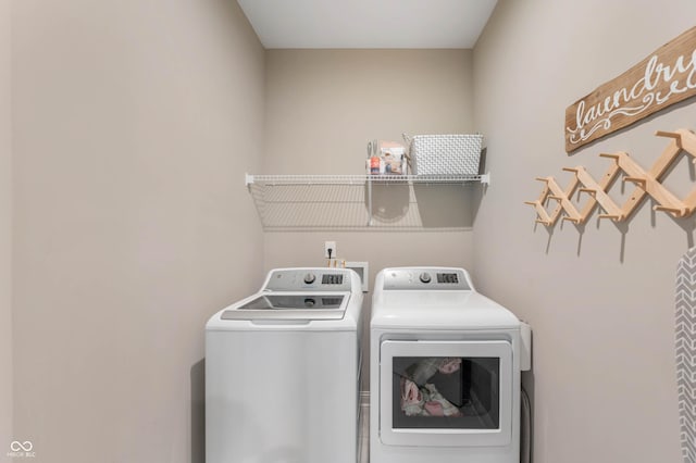 16270 Northwind Ct, Westfield, IN 46074 - washroom with washing machine and clothes dryer