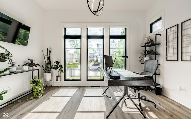 2036 Central Ave, Indianapolis, IN 46202 - office space featuring wood finished floors and baseboards