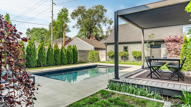 2036 Central Ave, Indianapolis, IN 46202 - view of swimming pool with fence