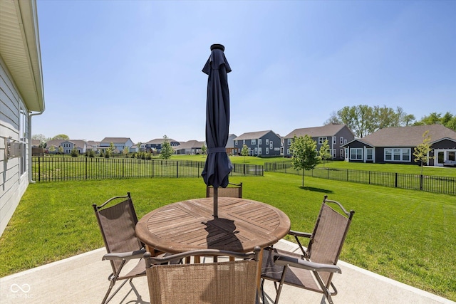 5375 Citadel Dr, Noblesville, IN 46062 - view of patio / terrace featuring outdoor dining area and a residential view