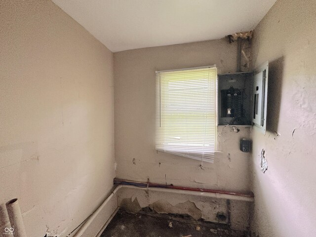 spare room featuring electric panel