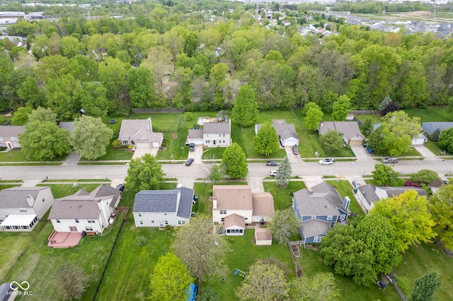 aerial perspective of suburban area