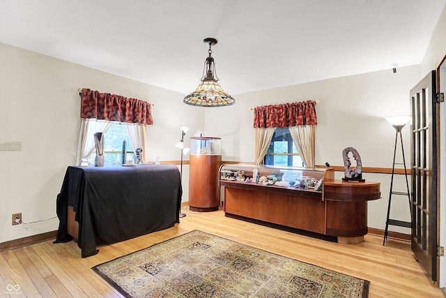 1530 E 75th St, Indianapolis, IN 46240 - office area with light wood-style floors and baseboards