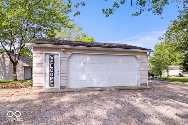 744 Gilbert Ave, Indianapolis, IN 46227 - view of detached garage