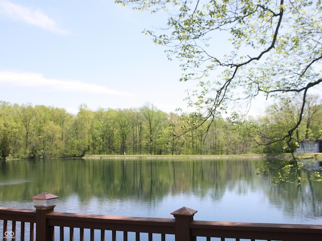 4363 E State Road 252, Franklin, IN 46131 - water view with a heavily wooded area