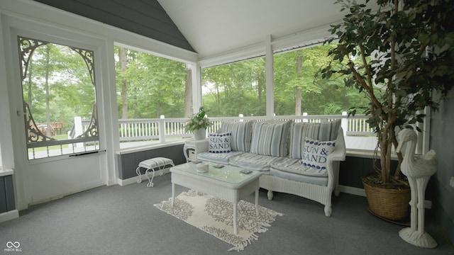 4363 E State Road 252, Franklin, IN 46131 - sunroom / solarium featuring lofted ceiling and plenty of natural light