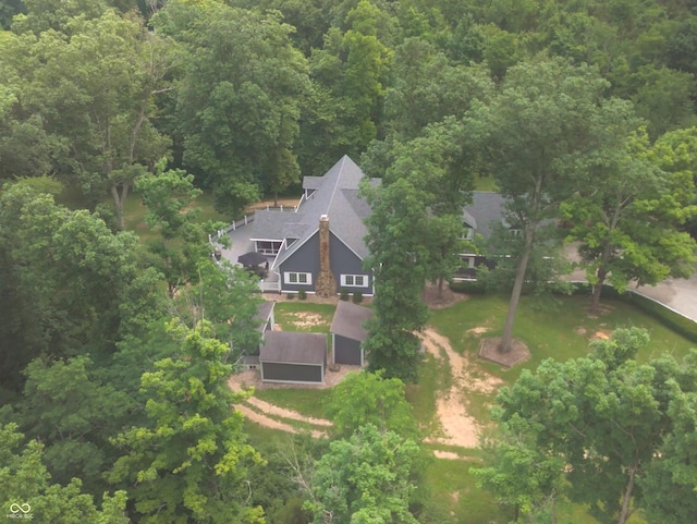 4363 E State Road 252, Franklin, IN 46131 - aerial view of property and surrounding area with a forest