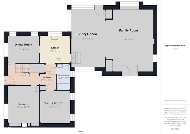 6851 W County Road 550 S, Daleville, IN 47334 - room layout
