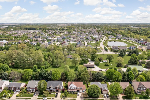 aerial perspective of suburban area