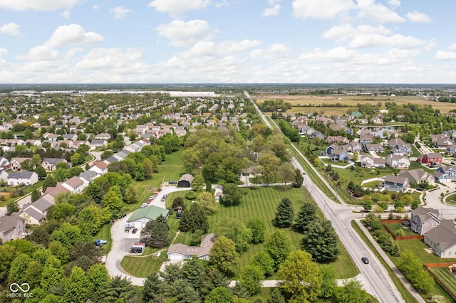 aerial perspective of suburban area