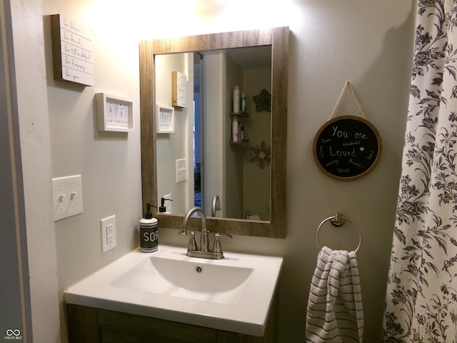 bathroom featuring vanity