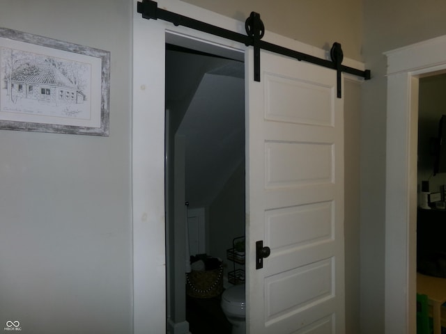 detailed view of a barn door